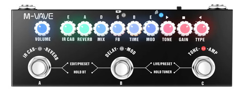 Pedal Bluetooth M-vave Cuby Baby Multi Fx For Vivo/studio