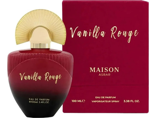 Perfume Maison Asrar Vanilla Rougefor Women Original 100ml 