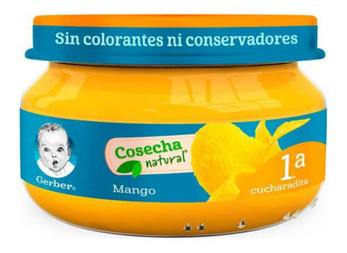 Gerber Papilla Mango 1a Cucharadita Frasco Con 71 G