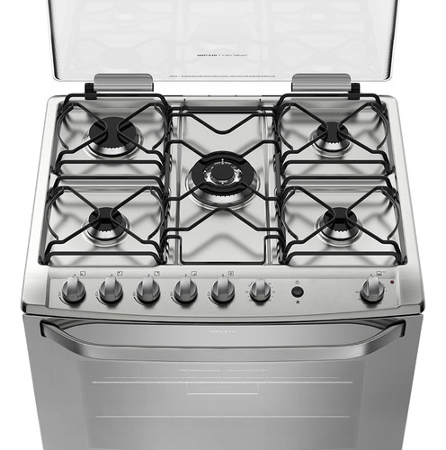 Cocina A Gas Electrolux 76gsr Color Acero inoxidable Tipo de conexión Multigas