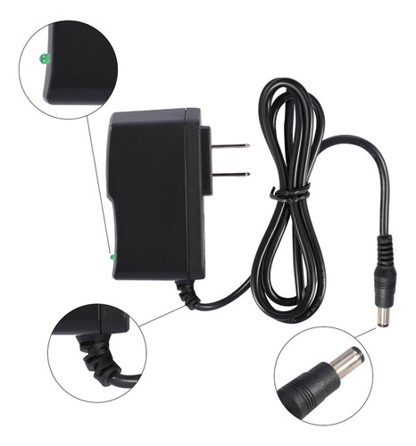 . Adaptador Convertidor De Ca, Cable De Alimentación De Cc