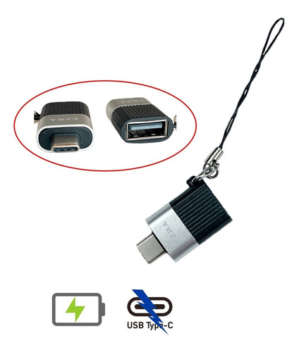 Adaptador Tipo C Macho A Usb Hembra Otg 3.0