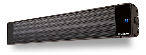 Panel Radiante Liliana De Aluminio Pared O Techo Ext. 2400w Color Negro
