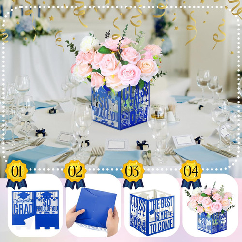 Centros De Mesa De Graduación Para Clase De 2024, Decoracion