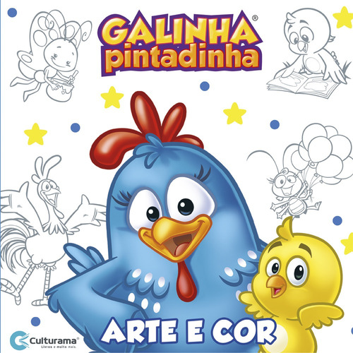 Livro Arte E Cor Galinha Pintadinha