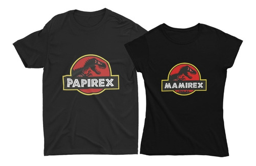 Playeras Dúo Pareja Novios Esposos Dinosaurios Jurassic Park