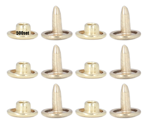Juego De 500 Remaches De Cuero, Clavos De Metal, 8 Mm, Para