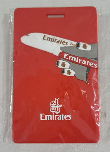 Porta Tarjetera Tarjeta Valija Emirates  Coleccion Avion