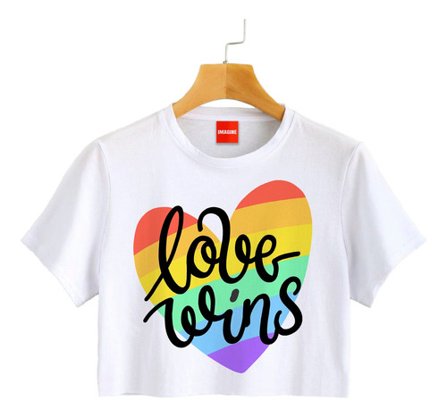 Blusa Playera Camiseta Dama Love Wins Pride Elite #801