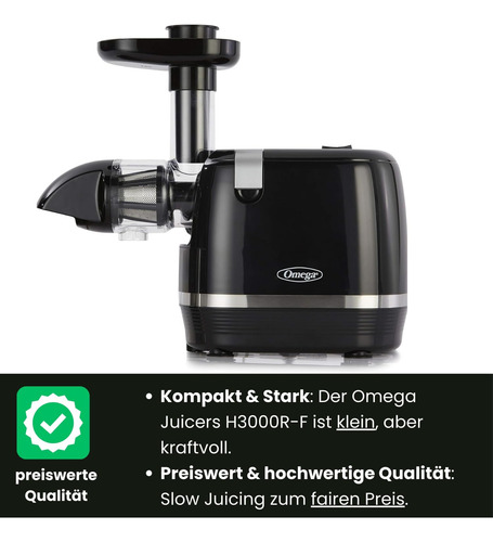Extractor De Masticación Lenta Omega Juicer H3000r, 150 Vati