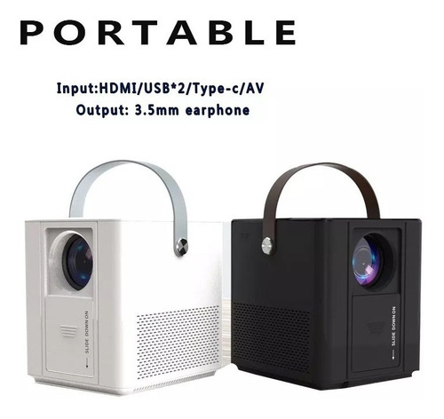 Imagen 4 de 8 de Proyector Led Hd 3500lm Usb Tipo C Bluetooth 1280x720p J888