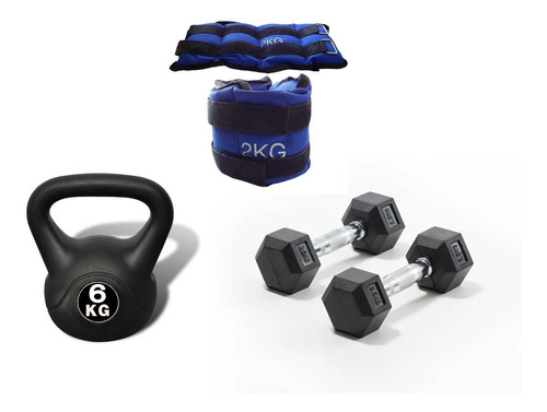 Kit De Entrenamiento Fullshop.uy 3 Elementos Tobi 4 Kg