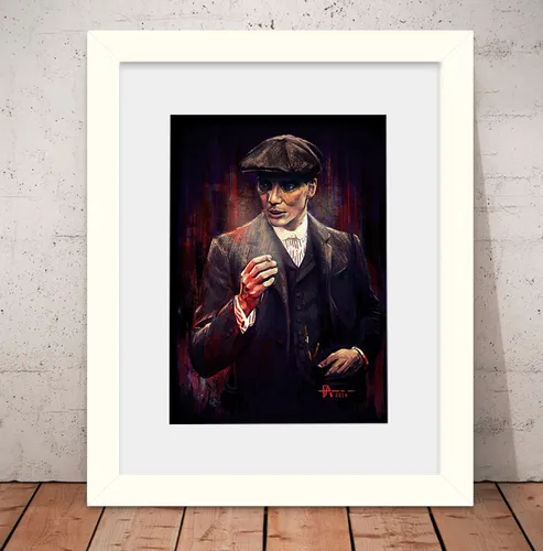 Quadro Peaky Blinders Poster 56x46cm Vidro + Paspatur W2575