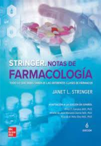 Notas De Farmacología, De Stringer L. Janet. Editorial Mcgraw Hill, Tapa Blanda, Edición 1 En Español, 2022