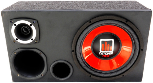 Imagem 2 de 5 de Caixa Trio Som Automotivo Completa 450wrms Ideal Pra Modulo