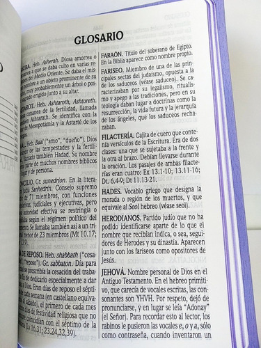 Imagen 9 de 9 de Biblia Reina-valera 1960 Letra Grande Imit Piel Color Morado