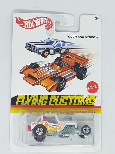 Hot Wheels Flying Customs '42 Jeep Cj-2a 1:64 Color Blanco
