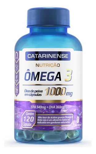 Ômega 3 EPA 540mg DHA 360mg Catarinense 120 Cápsulas