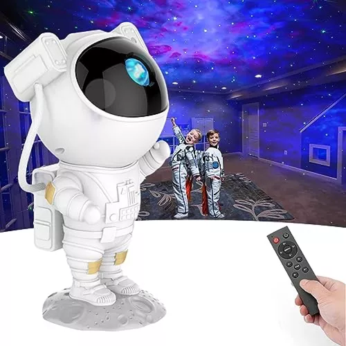 Comprar Lámpara de noche de proyección de astronauta para dormitorio de  niños, proyector de estrella de galaxia, luz LED decorativa de ambiente,  luminarias de regalo para niños