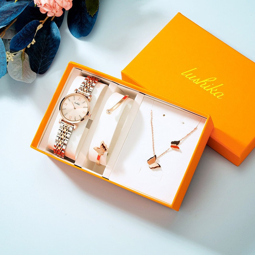 Conjunto De Caja De Regalo De Pulsera De Reloj De Moda Para