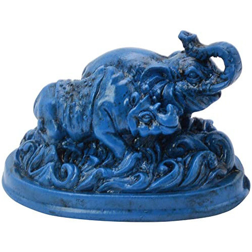 Elefante Azul Feng Shui Y Rinoceronte Protección + Pul...