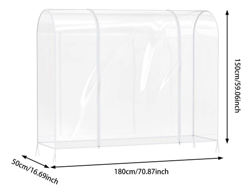 Funda Para Perchero De Dormitorio, 180cmx50cmx150cm