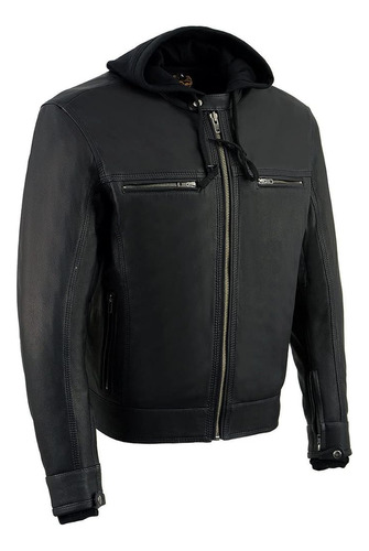 Milwaukee Leather Mlm1552 Cuero Negro Bolsillo Utilitario Ve