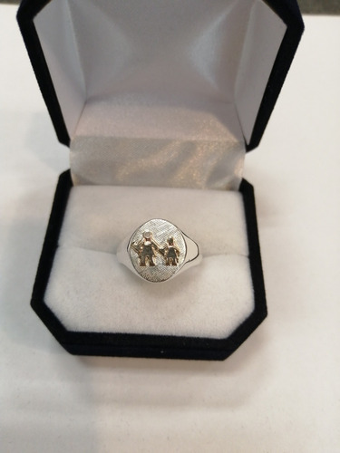 Anillo Educacion Pre-escolar Educacion Inicial Plata Y Oro