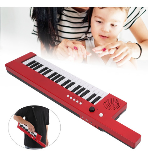 Imagen 6 de 7 de Teclado Piano Guitarra Portátil Órgano Electrónico 37 Teclas
