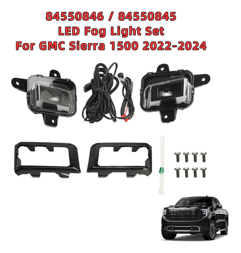 Kit De Faros Antiniebla Led Delanteros Para Gmc Sierra 1500