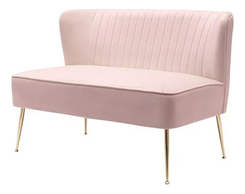 Sofá 46  Velvet Rosa, Estilo Moderno