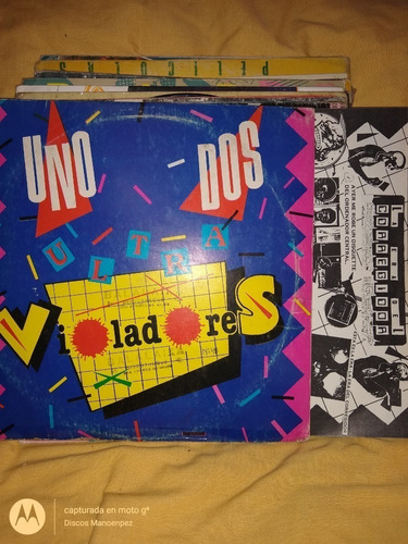 Vinilo Los Violadores Uno Dos Ultraviolento + Insert Rn2