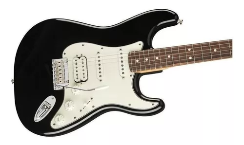 Guitarra eléctrica Fender Player Stratocaster HSS de aliso black brillante  con diapasón de granadillo brasileño