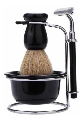 Kit Barbero Clasico, Isopo, Posillo Y Afeitadora, Barberia