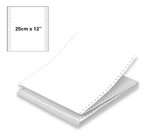 Imagen 1 de 1 de Formulario Continuo 12x25 Obra 70grs - 1000 Hojas