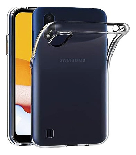 Forro Bryp Samsung A01 Antigolpe Silicone Cover Transparente