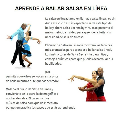 Curso De Salsa En Línea Virtuosso