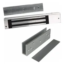 Comprar Zkteco Kit Contrachapa Magnética De 200 Kg A 12 Vdc Con Señal Nc Con Soporte En U \u002F Modelo Lm-2805+lmb-280u Para Colocación En Puertas De Vidrio Sin Marco