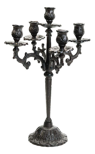 Sungmor Portavela Hierro Fundido Resistente  Candelabro 17 