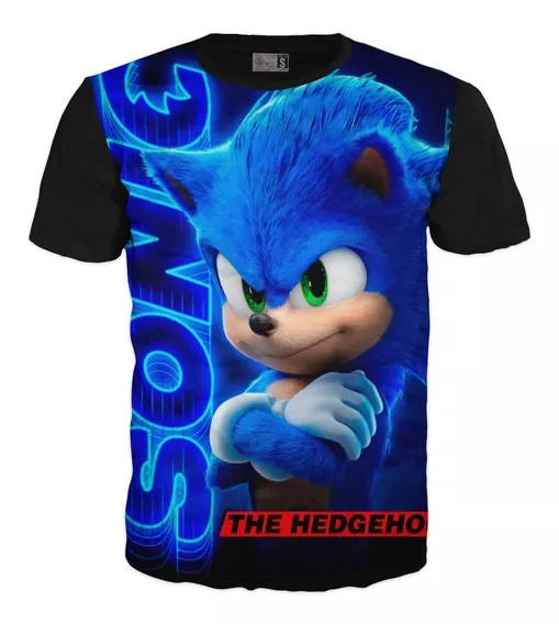 Camiseta Sonic  X Sega Niños Adultos Exclusiv Unisex Algodón