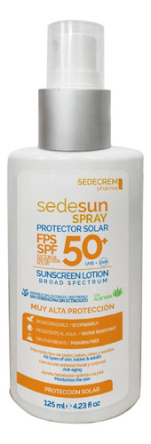 Protector Solar Sedesun Fps 50+ En Spray 125 Ml