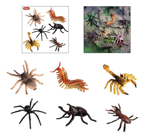 2 Figuras De Insectos De Plástico Variados Insectos Catalpa