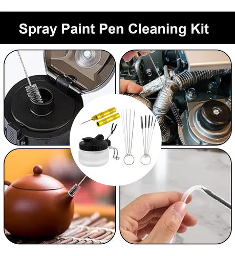 Solución De Limpieza De Aerógrafo Kit De Herramientas De Rep