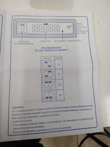 Variador De Avance Efecto Hall Aiv 511