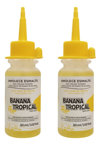 Amolecedor De Esmaltes Trop Care Oleo De Banana 30ml - 2un