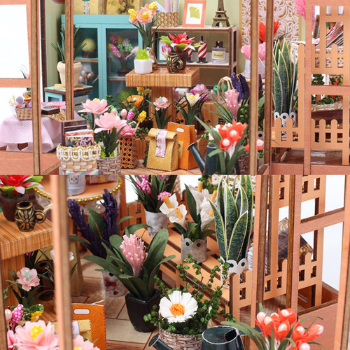 Diy, Kit De Casa De Muñecas En Miniatura 1:24, Casa De