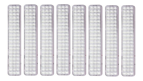 Luces Luz Emergencia 60 Leds Recargable 220v 8hs 8w X 8 Uni