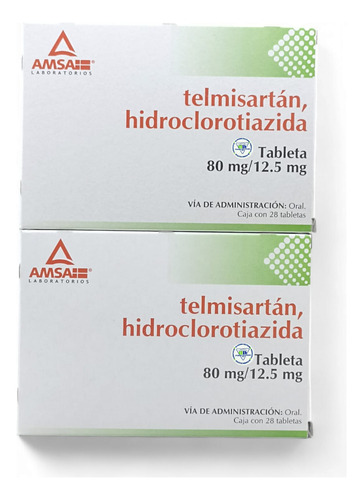 2 Telmisartán / Hidroclorotiazida 80mg/12.5mg C/28 Tabs Amsa