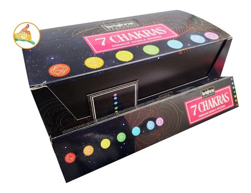 Incienso 7 Chakras Caja X 12 Inciensos Marca Krishna