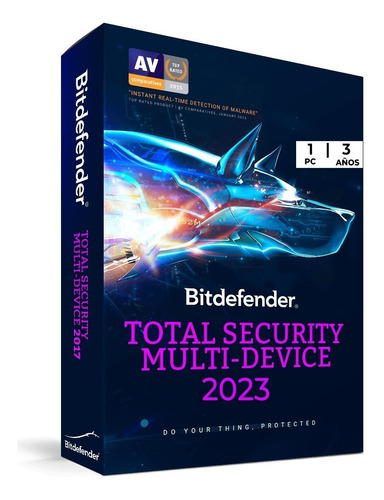 Antivirus Bitdefender Total Security | 1pc | 3 Años.